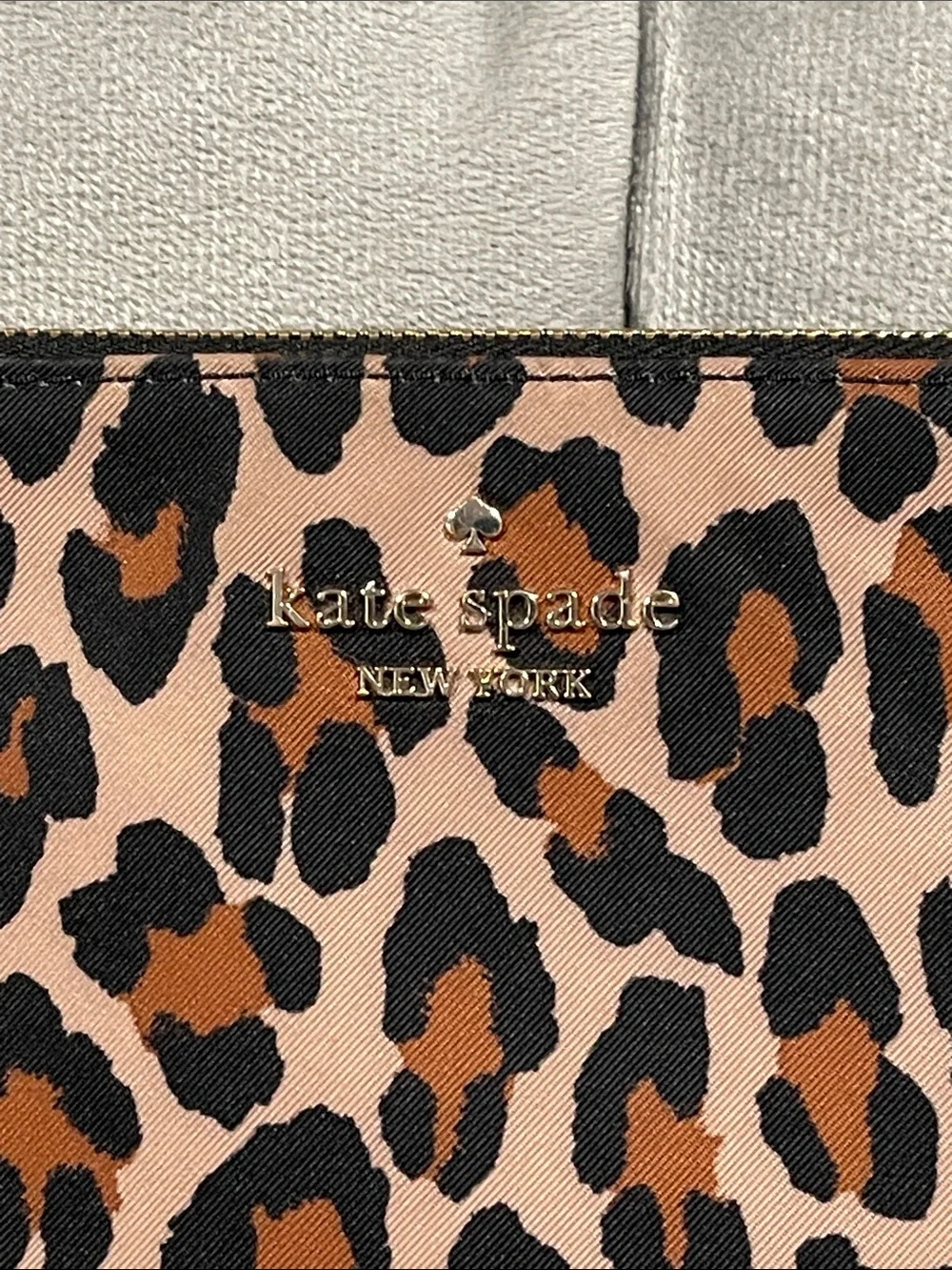 kate spade Leopard Print Wristlet Clutch - Brown, Black, Cream